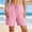 *Pink, variant on ClodeEU Women's Cotton Linen Drawstring Shorts, High Waist Wide Leg Summer Shorts, Loose Casual Beach Pants with Pockets Khaki,Women's Plus L