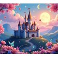 thumbnail image 5 of LUUFILx Fairytale Castle Backdrop Banner Photography Props Decorations Party Supplies Background Pink Fantasy Event Decor Enchanted Garden Princess, 5 of 9