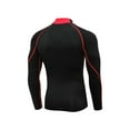 thumbnail image 4 of Faithtur Men’s Long Sleeve Workout Tops Mock Neck Slim Fit Compression Shirts Outdoor Athletic Tops, 4 of 5