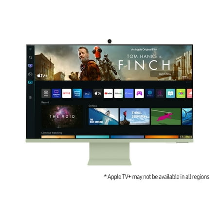 SAMSUNG 32" Class M80B 4K UHD Smart Monitor with Streaming TV and SlimFit Camera Included - Spring Green