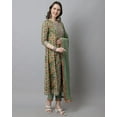 thumbnail image 4 of Rajnandini Women's Pure Cotton Embroidered Kurta Set with Dupatta (JOPLVL310-L_Pista Green_L), 4 of 5