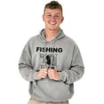 thumbnail image 5 of Fishing Reels Funny Fisher Pun Joke Hoodie Hooded Sweatshirt Men Brisco Brands M, 5 of 6