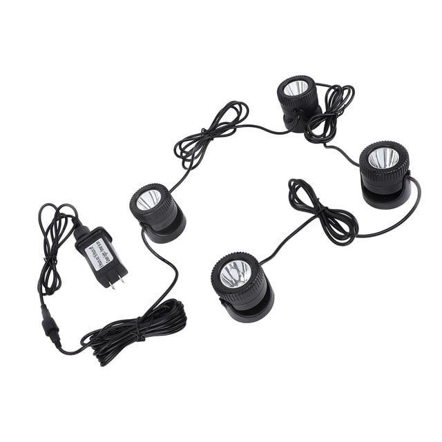 Pond Light, Adjustable Angle Submersible Pond Light for Outdoor Landscape US Plug 110V