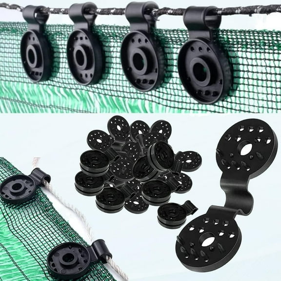 Heavy Duty Green Grip Shade Cloth 2023 New Shade Cloth Fix Premium Plastic Clamp Clips Tarps Clips Fabric Fence for Outdoor Garden Greenhouse Anti-Bird Net Sunshade Net