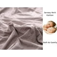 thumbnail image 4 of PURE ERA Jersey Cotton Fitted Deep Pocket Bottom Sheet Ultra Soft Breathable Depth 15"-20" Size Queen Heathered Brown, 4 of 7