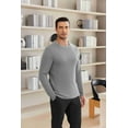 thumbnail image 4 of Ekouaer Men's Long Sleeve Shirts Honeycomb Waffle Pullover Sweater Crewneck Thermal Tops Lightweight Undershirts Light Gray XXL, 4 of 6