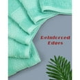 thumbnail image 5 of Ksopiavobs Washcloths for Your Body 100% Cotton Facecloths Extra Soft Bathroom Washcloths - 13 by 13 Inches (Teal), 5 of 7