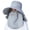 Gray, variant on Sun Hats with Neck Flap Womens Mens Sun Hat Rollable Wide Brim Gardening Hat Sun-Hat-Beach-Bucket-Hat for Women Red One Size