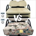 thumbnail image 6 of COEQINE Golf Cart Seat Covers Blanket, Travel Sports Cart Seat Cushion Covers for 2 Person Seats Club Car, Universal Golf Accessories for Summer or Winter, Dragonfly Bohemian Flower Beige, 6 of 8