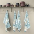 thumbnail image 5 of Dreamtimes Flowers Fishes Horse Mermaids Kitchen Towels Set of 4 Dishcloths Hand Towels Tea Towels Ultra Absorbent for Cleaning Washing Drying Dishes Tableware 28'' x 18'', 5 of 7