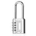 thumbnail image 2 of Combination Lock, 4 Digit Combination Padlock, Long Shackle Combination Lock , Outdoor Waterproof Padlock for School Gym Locker, Sports Locker, Fence, High Strength Zinc Alloy, 2 of 7