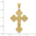 thumbnail image 3 of FB Jewels 14K Yellow Gold Crucifix with Spade Shaped Tips Pendant, 3 of 4