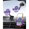 thumbnail image 2 of Soporte de cargador de coche INIU 15W magnético inalámbrico morado, 2 of 4