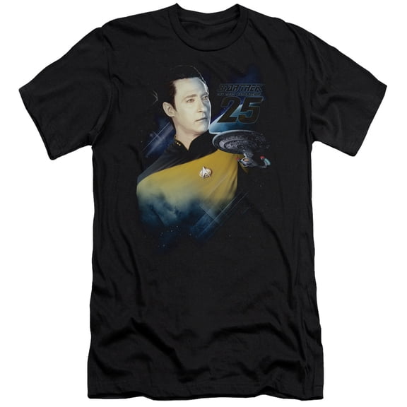Star Trek - Data 25Th - Premium Slim Fit Short Sleeve Shirt - XX-Large