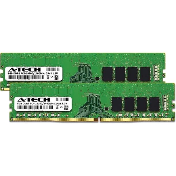 16GB Kit (2x8GB) DDR4 2400MHz PC4-19200 (PC4-2400T) CL17 UDIMM