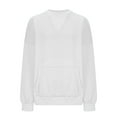 thumbnail image 4 of GigrtiJin Womens Sweatshirt Long Sleeves Round Neck Pullover Tops Solid Color Casual Loose Blouse with Pockets, 4 of 5