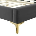 thumbnail image 5 of Modway Gwyneth Tufted Performance Velvet Full Platform Bed in Charcoal, 5 of 5