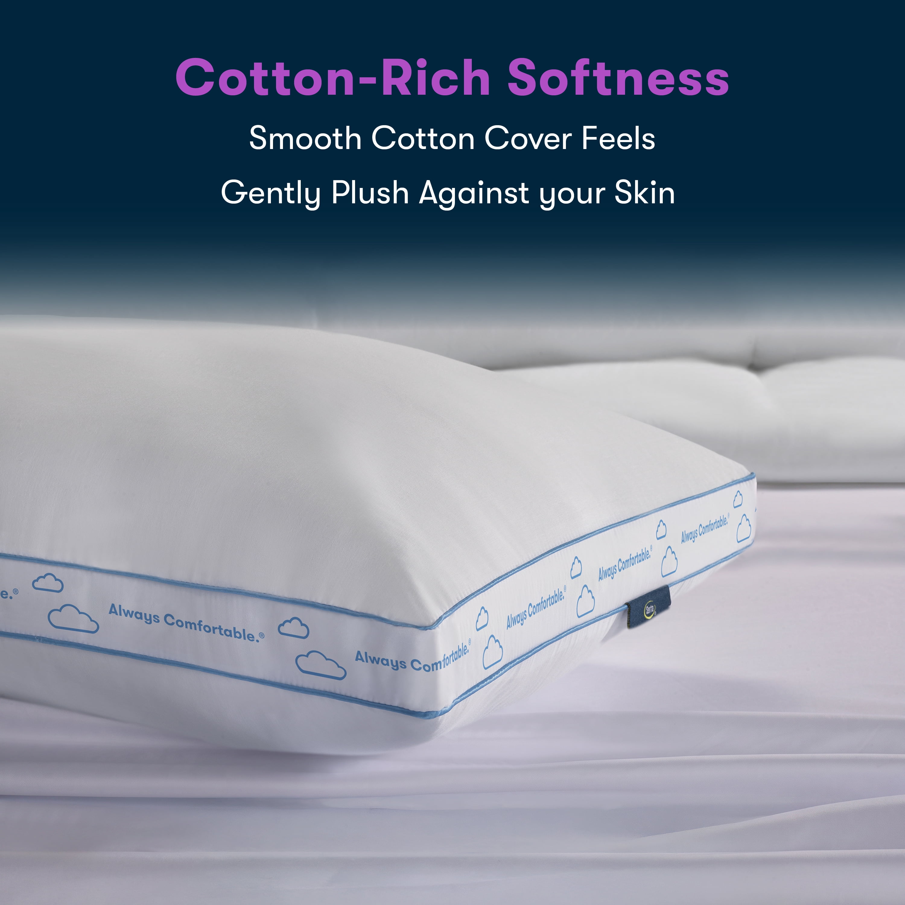 Sertapedic Balanced Support Bed Pillow, Standard/Queen