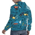 thumbnail image 3 of Bingfone Construction Trucks Men'S Drawstring Hoodie Long Sleeve Pocket Sweatshirts-4x-Large, 3 of 9