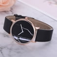 thumbnail image 3 of Reloj femenino informal de moda con correa de cuero de PU Reloj de pulsera de cuarzo para negocios (negro negro), 3 of 3