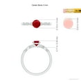 thumbnail image 4 of ANGARA Natural Marquise and Dot Ruby Engagement Ring with Diamonds in 14K White Gold for Women (Size-5mm) | July Birthstone, Birthday, Anniversary, Jewelry Gift for Women | Natural Ruby Ring, 4 of 8