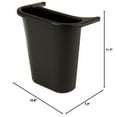 thumbnail image 2 of Rubbermaid Commercial FG295073BLA Rectangular Saddle Basket Recycling Bin - Black, 2 of 2
