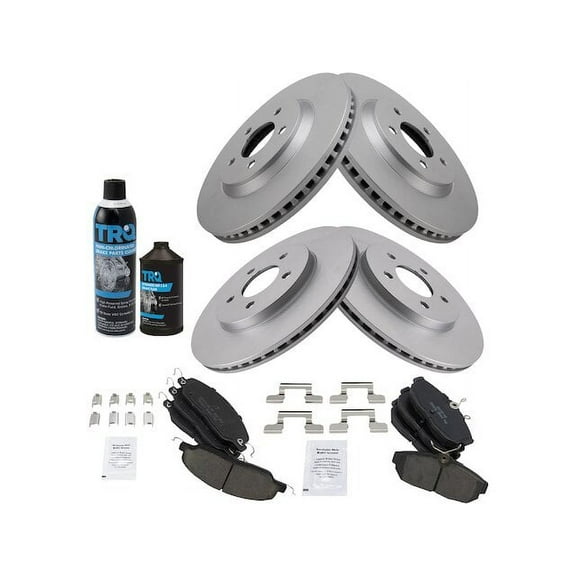 Front and Rear Brake Pad and Rotor Kit - Compatible with 2005 - 2014 Ford Mustang 2006 2007 2008 2009 2010 2011 2012 2013