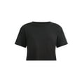 thumbnail image 5 of No Boundaries Cropped Boxy Cotton Tee with Short Sleeves, Women's, 5 of 5