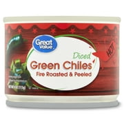 Great Value Canned Hot Diced Green Chiles, 4 oz