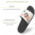 thumbnail image 3 of GZHJMY Stylish Slides for Women Men, Pink Dinosaur Soft Flexible Slip-on Sandals Slippers, 3 of 7