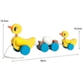 thumbnail image 3 of Funny Toddlers Wood Duck Pull Along Train toy children kids Developmental Baoblaze Juguete de arrastre de pato, 3 of 8