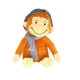 thumbnail image 1 of Muñeca de peluche Curious Monkeys George 30 cm Anime, 1 of 2