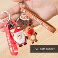thumbnail image 2 of uds. De llaveros de dibujos animados con temática navideña, colgante de llavero de Navidad suave de PVC creativo para regalos de fiesta de Navidad, regalos de vacaciones Ormromra FLD-3700, 2 of 8