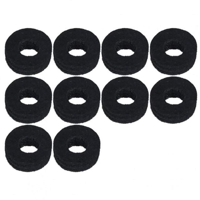Arandela de fieltro para platillos Jadeshay 10 Piezas Color Negro