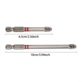 thumbnail image 3 of 6pcs Anti Slip PhillipsImpact Screwdriver Bit MagneticCross Head Drill Bits MirrorChrome S2 Steel Screw Driver Powerful Electric Tools, 3 of 9