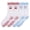 Pink Cherry & Blue Martini, variant on 4 Pairs Women Pilates Socks with Grips Grippy Yoga Ballet Barre Hospital Gym Athletic Socks