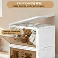 thumbnail image 3 of Contenedores de almacenamiento Cabinet VECELO de 3 niveles apilables con ruedas, 3 of 7
