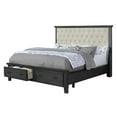 thumbnail image 3 of Sandy Platform Cappuccino Wood 5 Piece Bedroom Set in Queen, 3 of 6