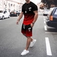 thumbnail image 1 of Costumes pour Hommes - Classification et Titre des Produits pour Hommes et Ensemble de Sport Été 2024 Athlétisme Décontracté Manches Courtes Col Rond Imprimé Noix de Coco, 1 of 3