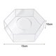 thumbnail image 4 of Tablero AcríLico para ExhibicióN Pasteles, Bandeja Hexagonal para Pasteles, Base Tablero Rellenable para Pasteles DIY, Soporte Transparente para Pasteles, 15X15X10CM, 4 of 5