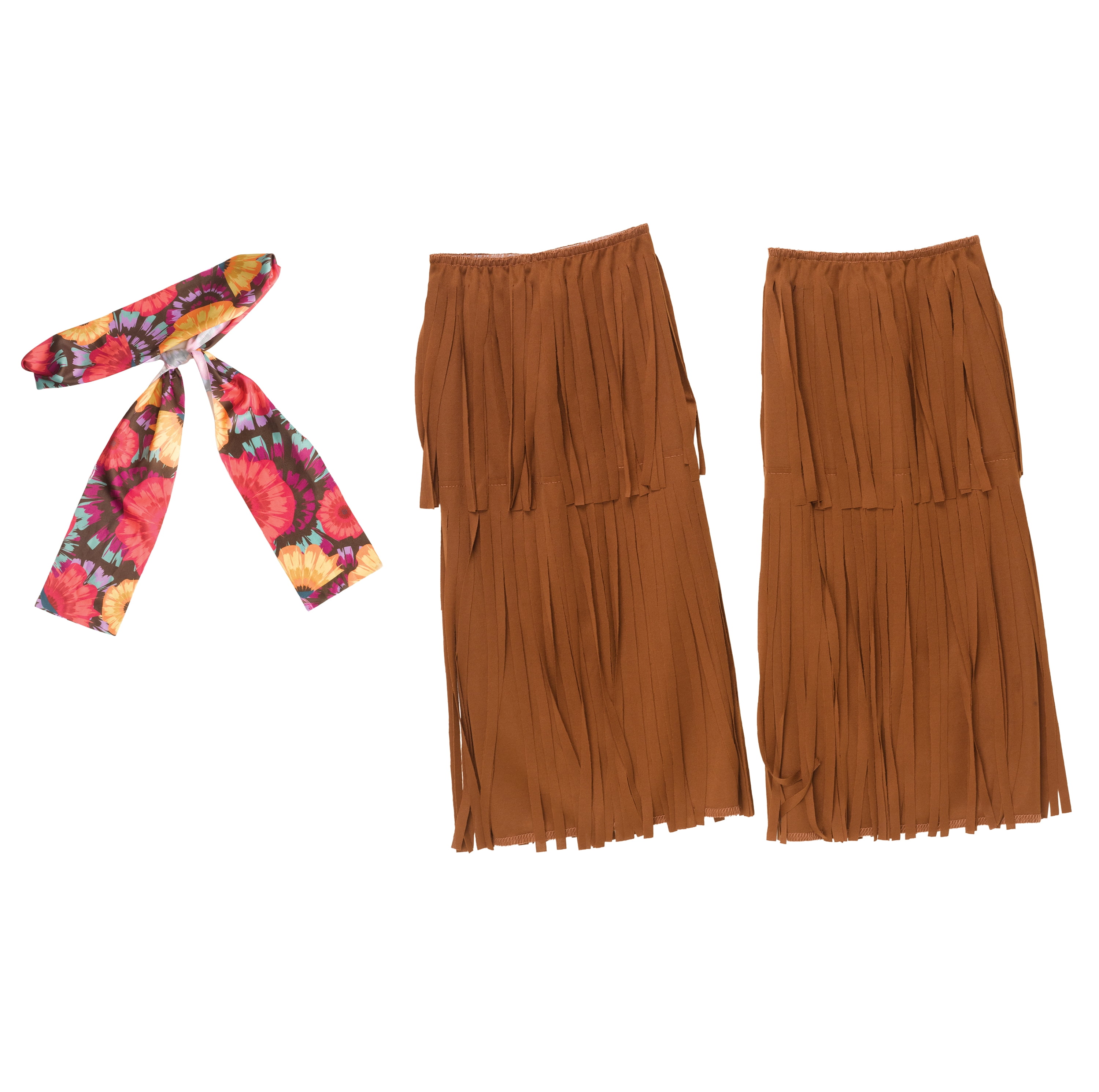 Flower Power Hippie Halloween Costume for Adults, Women's Size L (12/14), by Way to Celebrate