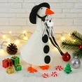 thumbnail image 7 of Porch Goose Winter Outfits, Christmas Santa Porch Goose Outfit, Cute Goose Clothes Costume for 7" Cement Geese Outdoor Patio Yard Decoration (N), 7 of 7