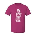 thumbnail image 2 of Sexy Tattooed Marilyn Monroe Pop Culture Men's Graphic T-Shirt, Fuschia, 4XL, 2 of 3