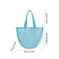 thumbnail image 3 of CaiYueKe Large Beach Bag with Mesh Storage Pouch, Foldable Tote for Travel, Waterproof Sand Resistant Carryall Bag for Pool Seaside Outdoor Activities, 3 of 7