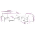 thumbnail image 4 of vidaXL 2 Piece Sofa Set with Pillows Dark Grey Velvet, 4 of 5