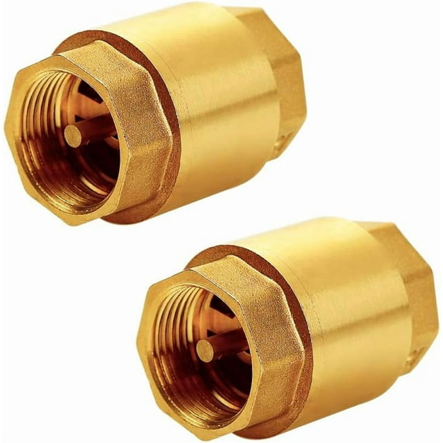 Lot de 2 Clapets en Laiton, Filetage Femelle NPT de 3/4 Po, Anti-Retour Unidirectionnel