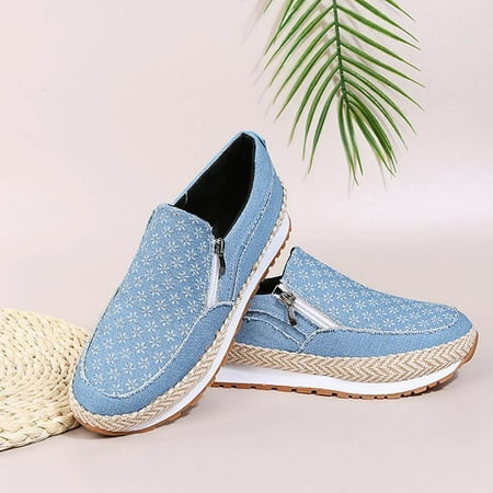 

Up to 30% off Zanvin Women s Fashion Sneakers Clearance Casual Work Shoes Non Slip Running Shoes Athletic Sneakers Thick Soled Sports Walking Shoes Blue Size 6