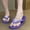 #0268-Purple, variant on Women's Adjustable Thong Flip Flops, Fabric Strap Design, Flexible Sole for Indoor Outdoor Wear Gift