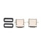 thumbnail image 2 of Conector de enchufe tipo C, placa de hundimiento 24P, 1,4 IPX7, enchufe hembra impermeable con anillos impermeables, 2 uds., 2 of 9