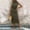 *Army Green, variant on Women's Mock Neck Sleeveless Bodycon Dress ,Solid Color Spring Summer Slim Fit Midi Dress Brown,Women's Plus M